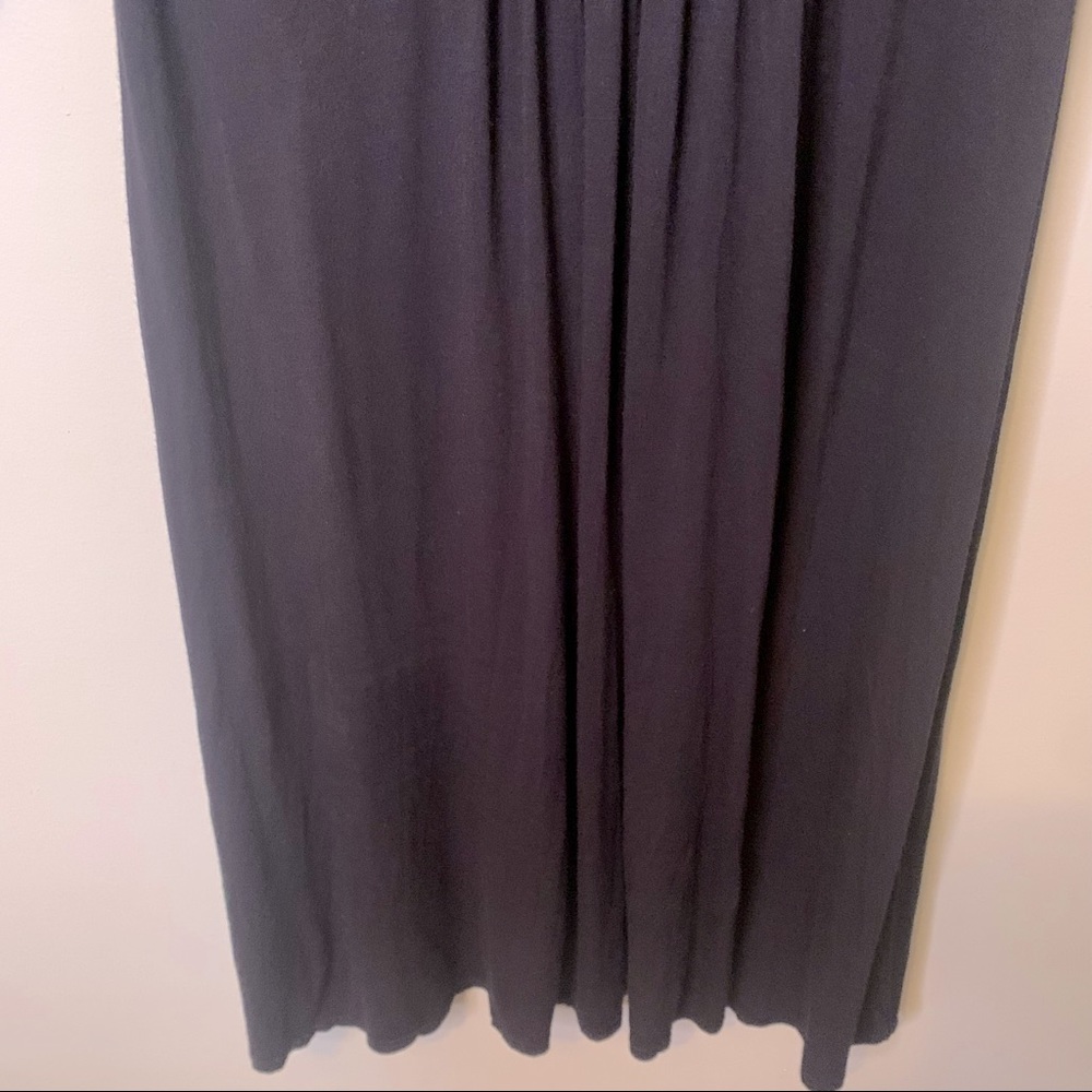 PURE COLLECTION Black Jersey Faux Wrap Midi Dress - Picture 9 of 16